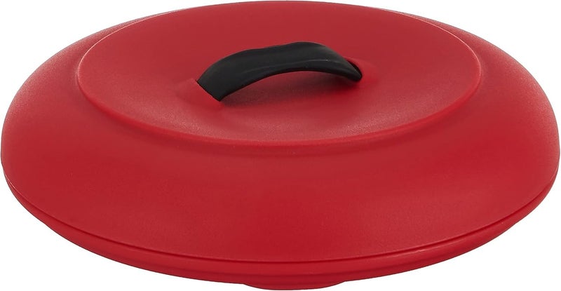 Dexas Tortilla Warmer 8.5x8.5x2.5 Inches, Microwavable Tortilla Warmer, Red Color, Perfect for Warming Tortillas, Bread, Pancakes, Cornbread, Food Warmers, Durable Microwave Tortilla Warmer - Image 1